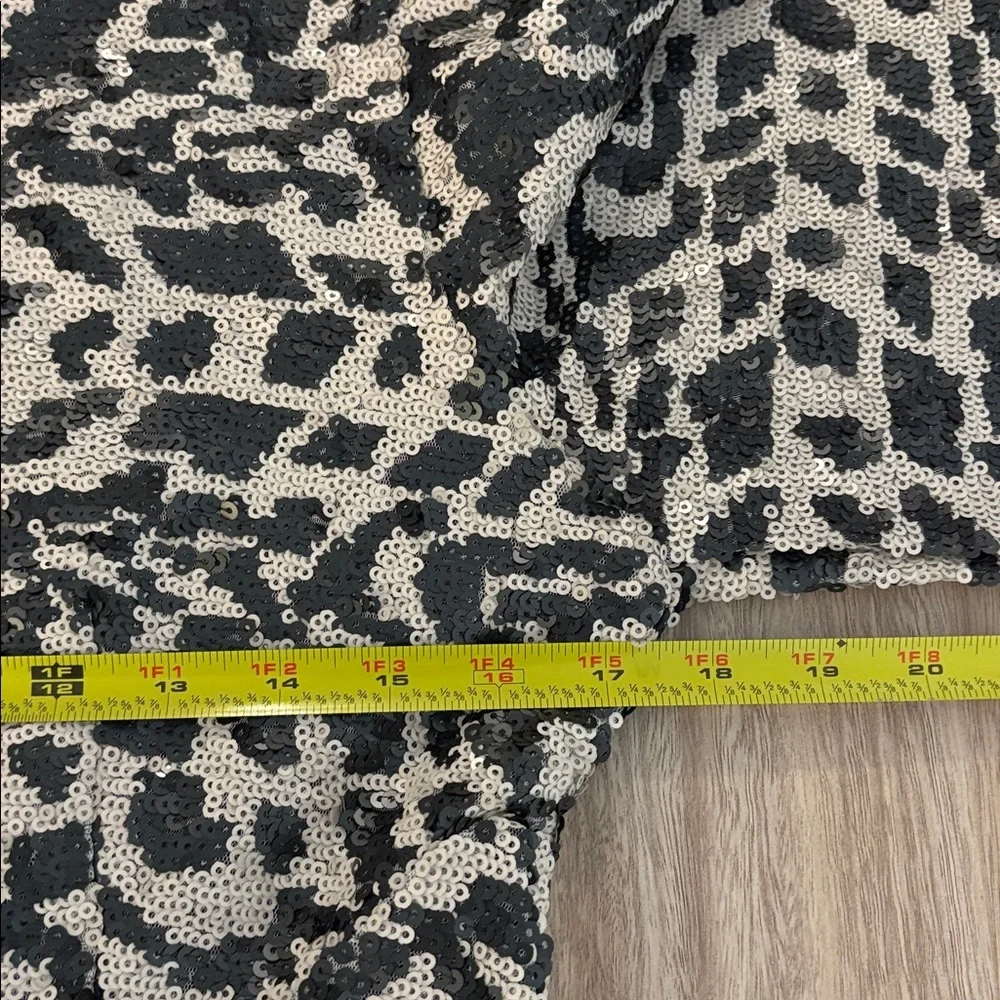 New ROTATE Birger Christensen Sequin Long Sleeve Alison Mini Dress